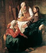 Jan Vermeer Christ in the House of Martha and Mary Spain oil painting artist